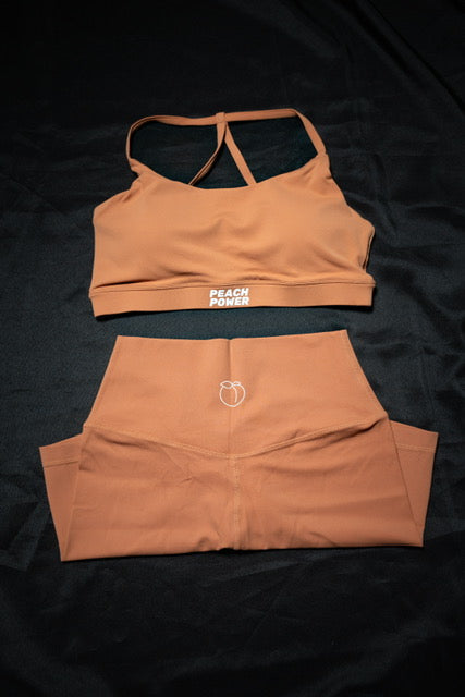 Peach Power Sports Bra